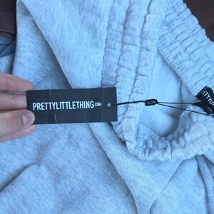 PrettyLittleThing Light Gray Kids Sweatpants